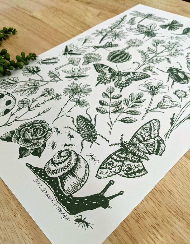 Bug & Blooms Art Print