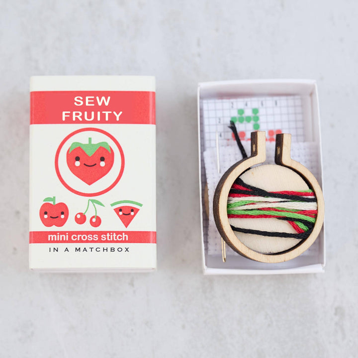 Sew Fruity Mini Cross Stitch Kit In A Matchbox