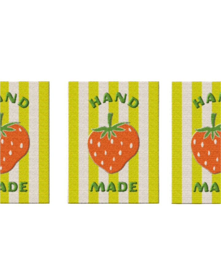 Strawberry Large Garment Labels