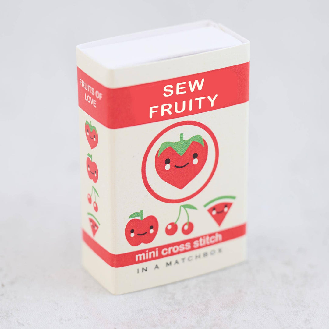 Sew Fruity Mini Cross Stitch Kit In A Matchbox