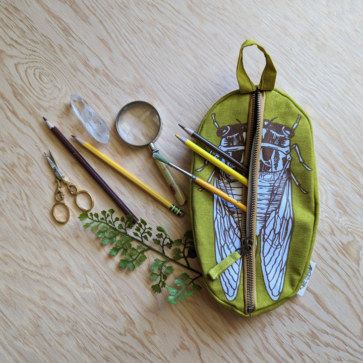 Cicada Zippered pouch