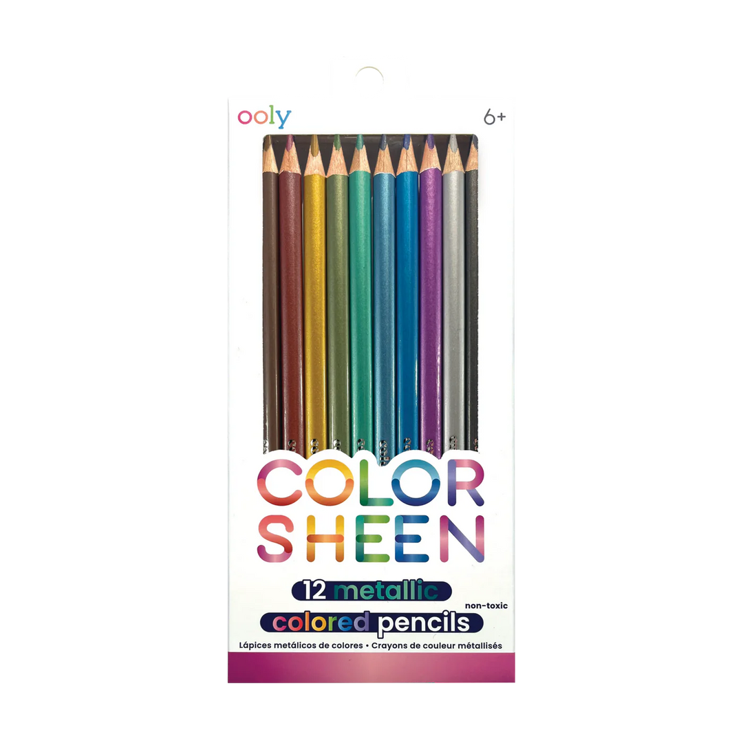 Color Sheen Metallic Colored Pencils - Set of 12