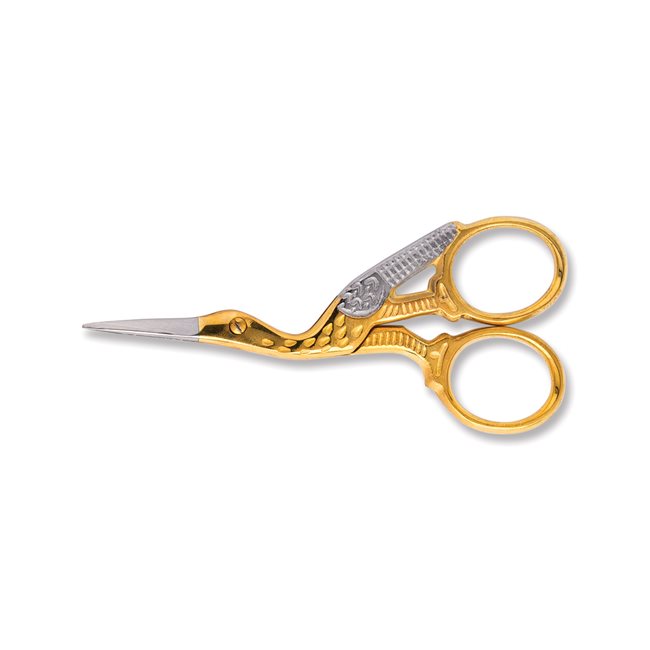 Gold Stork Embroidery Scissors