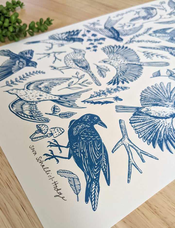 Blue Bird Art Print