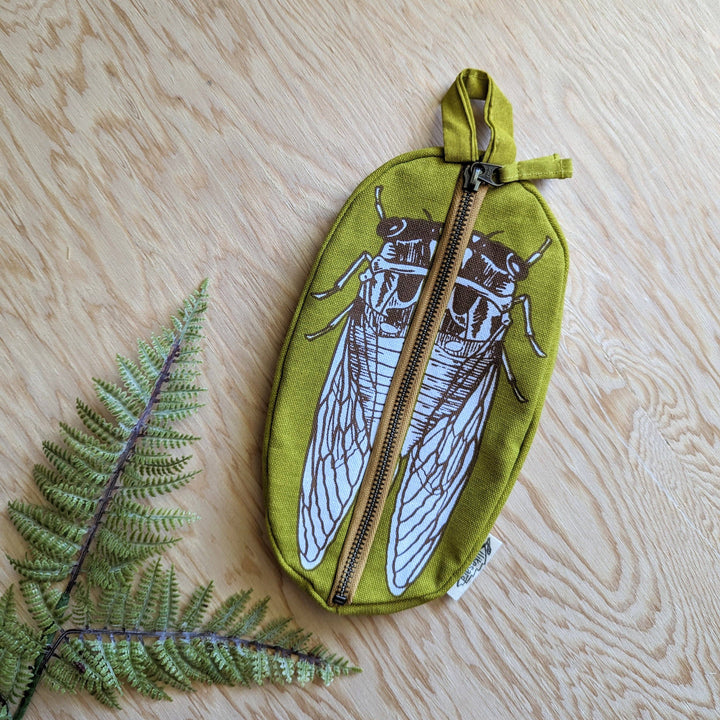 Cicada Zippered pouch