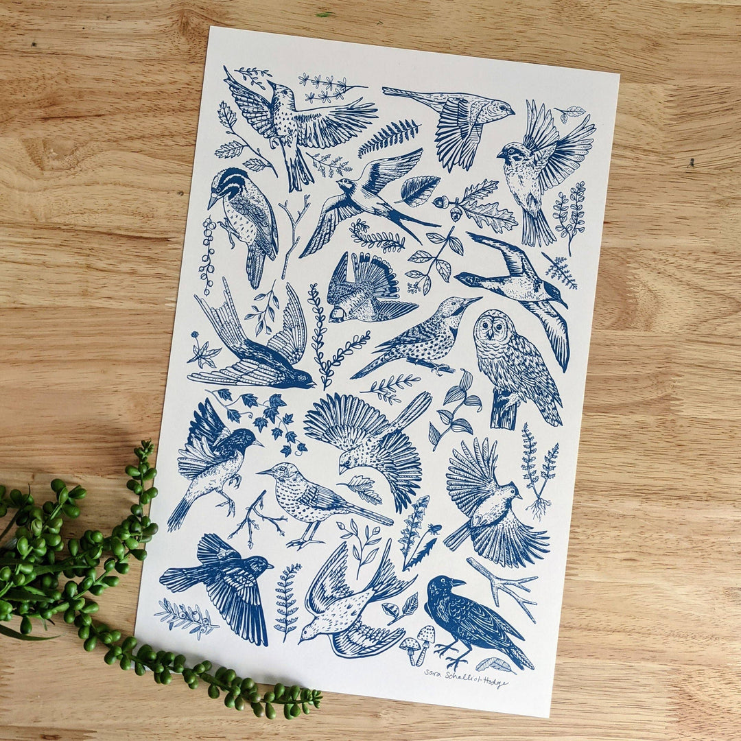 Blue Bird Art Print