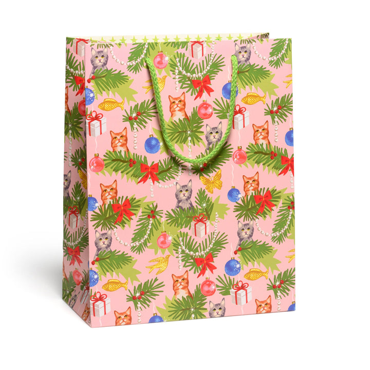 Christmas Cats large gift bag