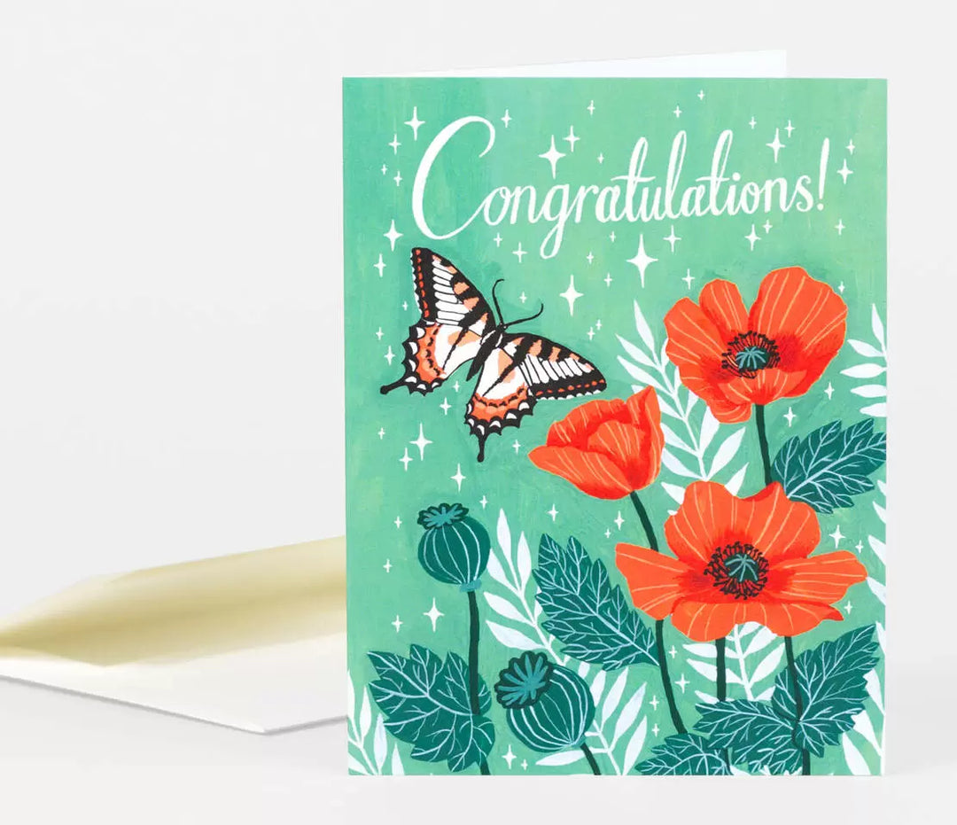 Congratulations Butterfly Card